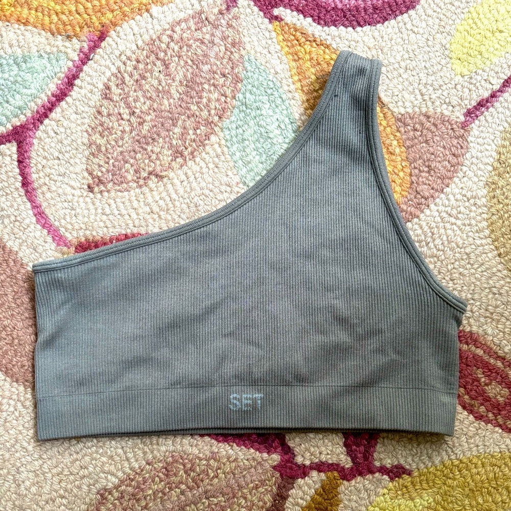 SET active one shoulder bra